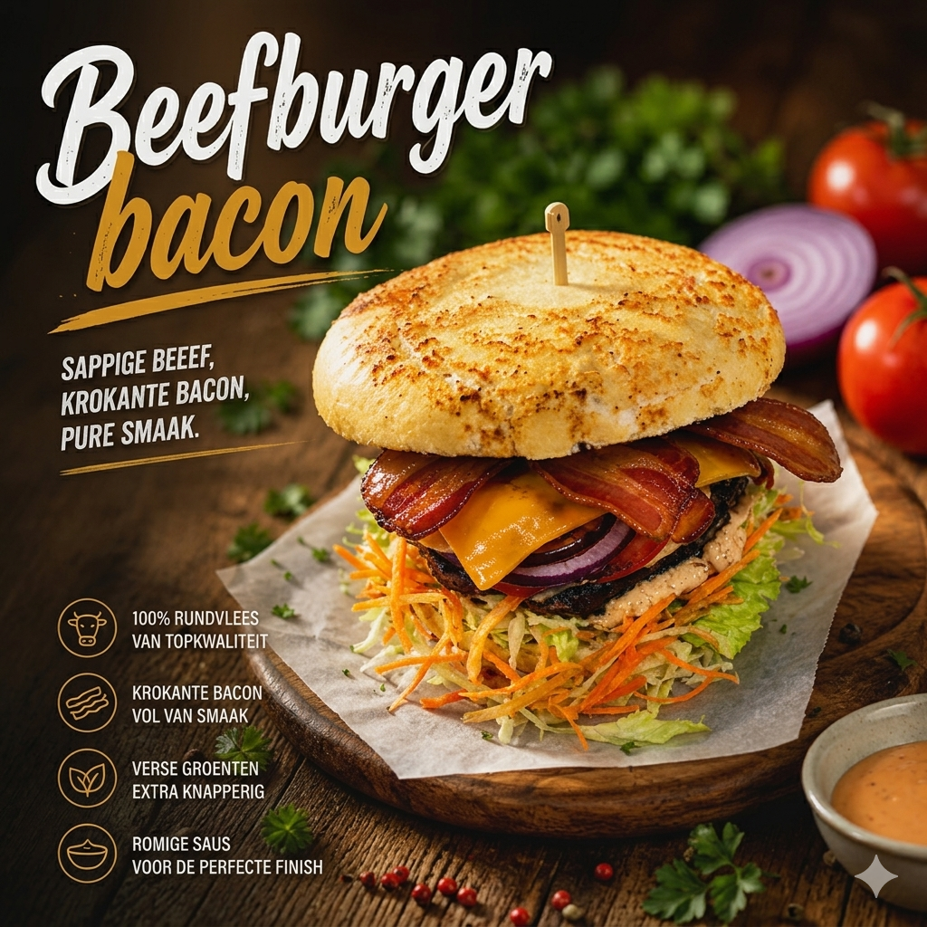 Beefburger Bacon