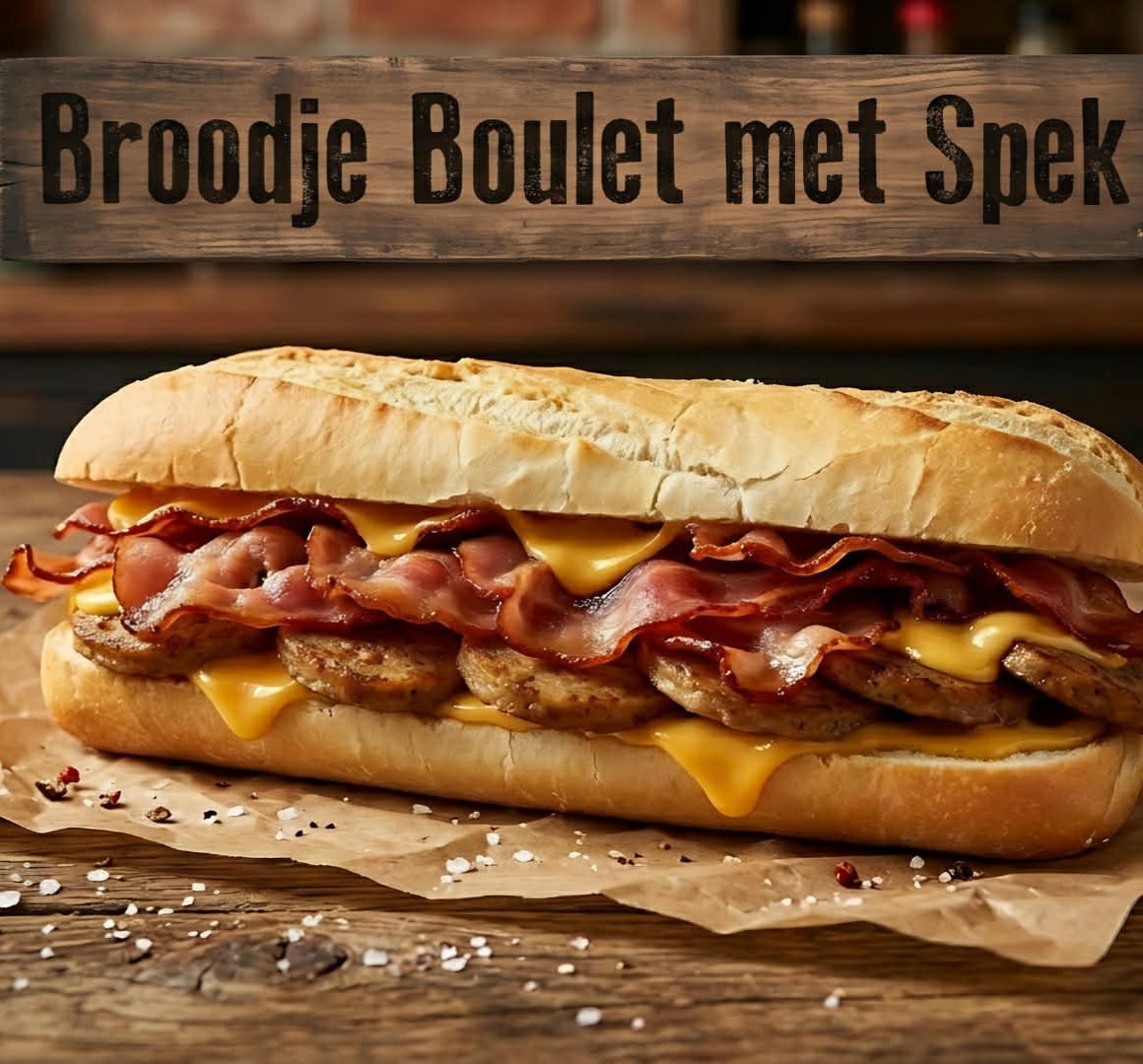 Broodje boulet spek kaas